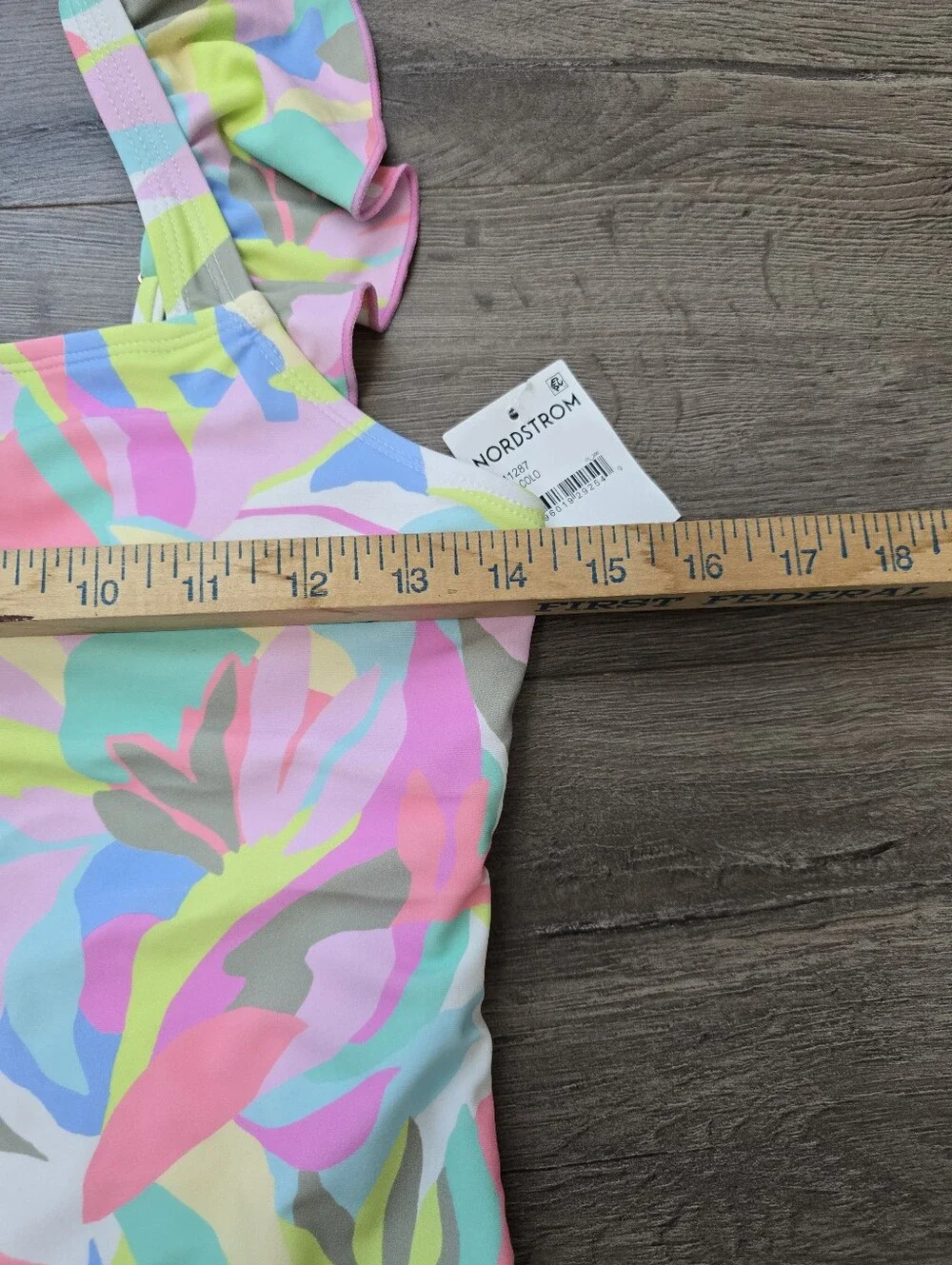 Raisins Girls' One-Piece Swimsuit Pastel Tropical Girls Size 16